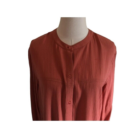 NEW Prana Orange Dress Women's Size Small Button Down Mini Shirt Dress Pockets - Picture 2 of 8